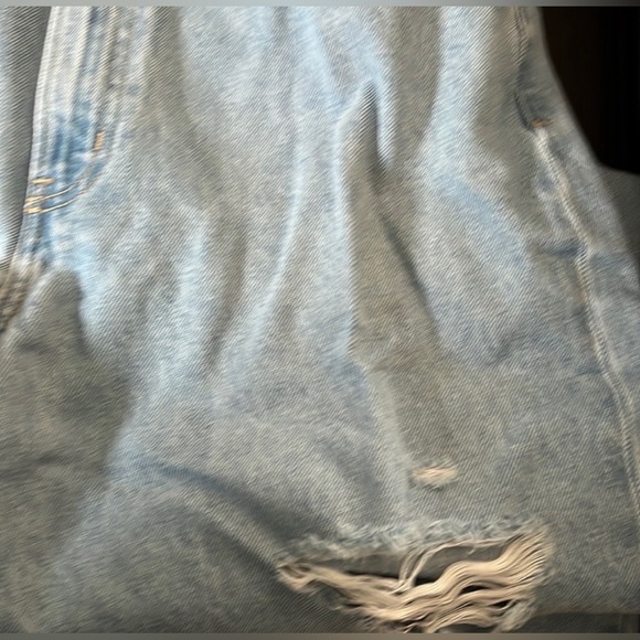 NWOT ETICA DEVON HIGH WAIST WIDE LEG DISTRESSED JEANS SIZE 30 - Picture 6 of 10